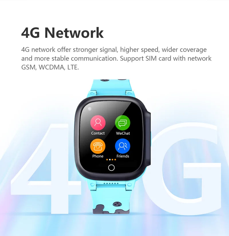 Next-Gen Kids Smart Watch – 4G, GPS, Video Call, Waterproof &amp; Temperature Monitor