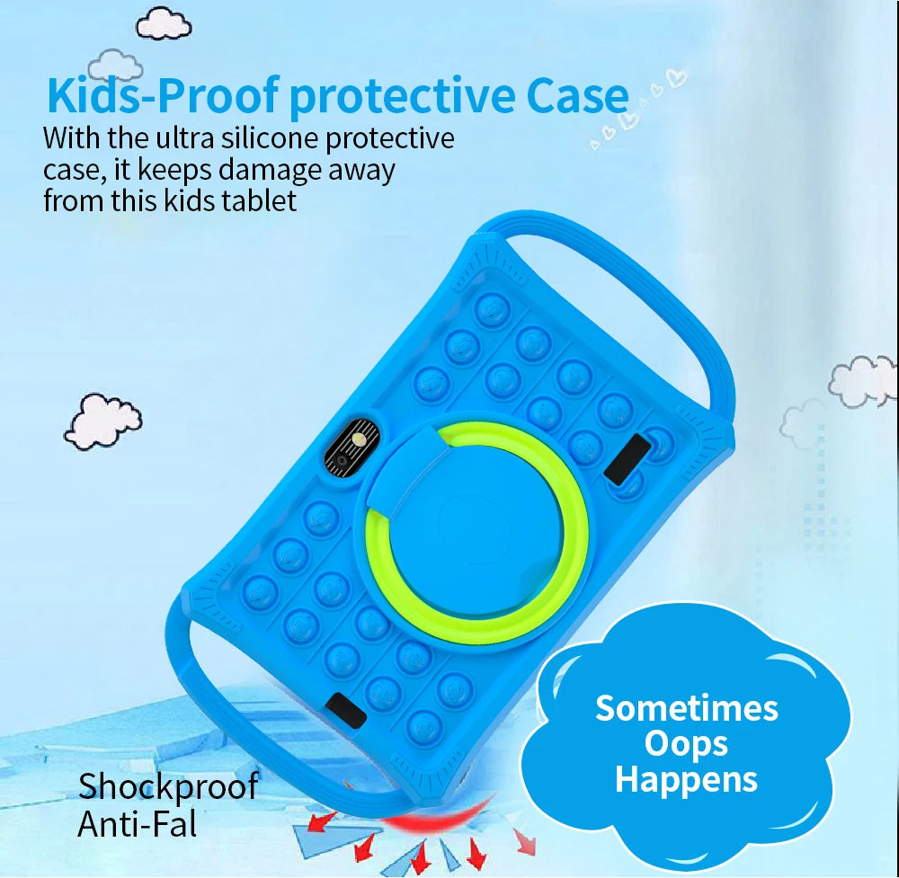 Smart Learning Tablet for Kids – 7” Android 12, 4GB+64GB, Dual Camera &amp; Parental Control