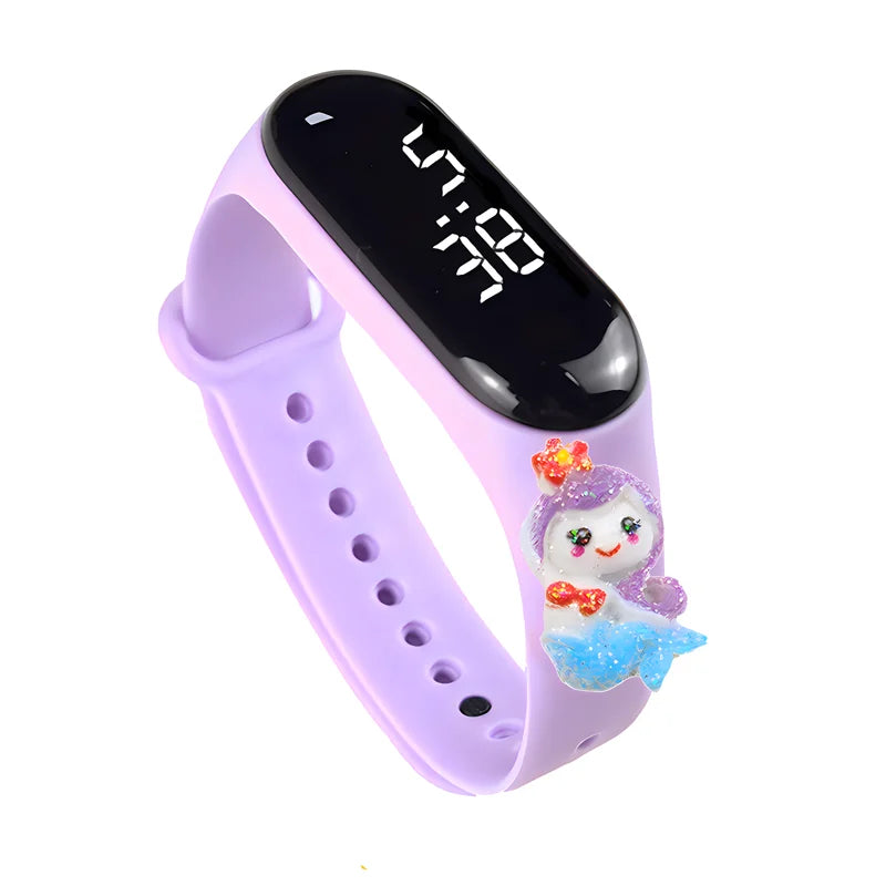 LED Digital Kids Watch – Waterproof Sports Design with Dinosaur &amp; Unicorn