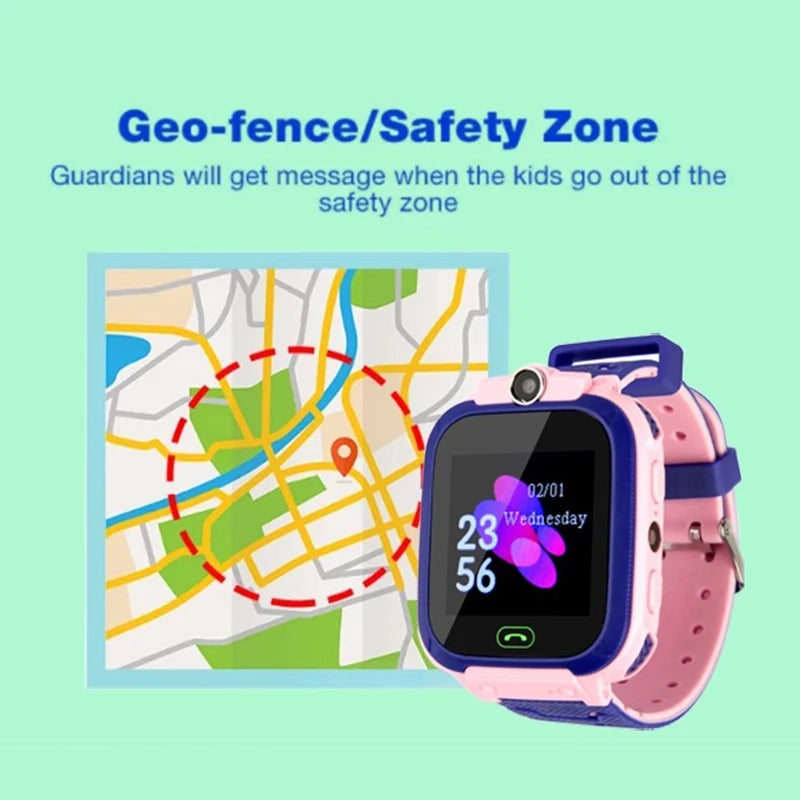 Kids Safety Smart Watch – GPS Location, Camera, Fun Apps &amp; Entertainment
