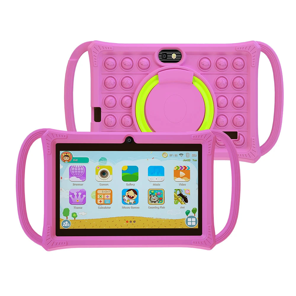 Smart Learning Tablet for Kids – 7” Android 12, 4GB+64GB, Dual Camera &amp; Parental Control