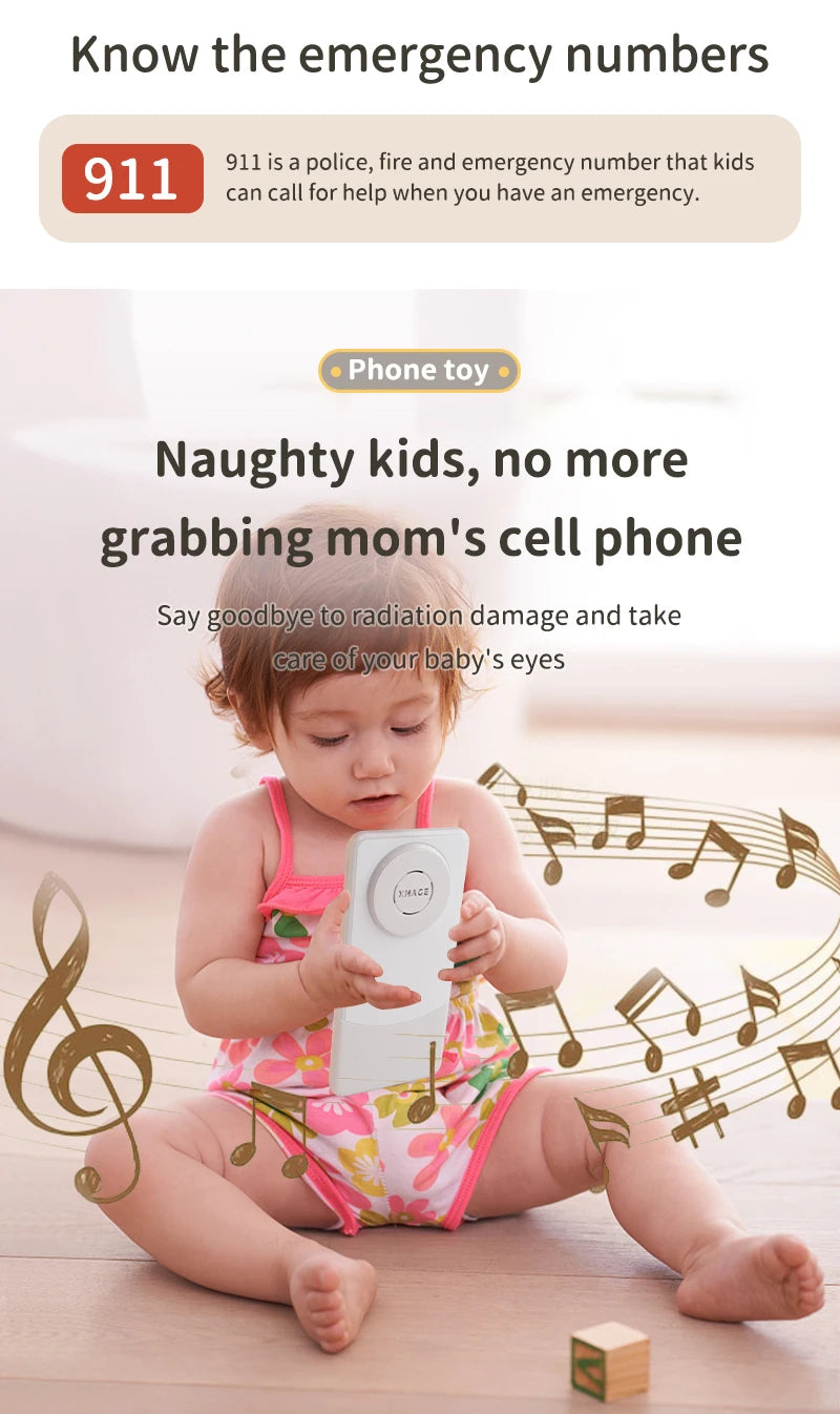Toddler Learning Toy Phone – Interactive Stories, Music &amp; Early English Education