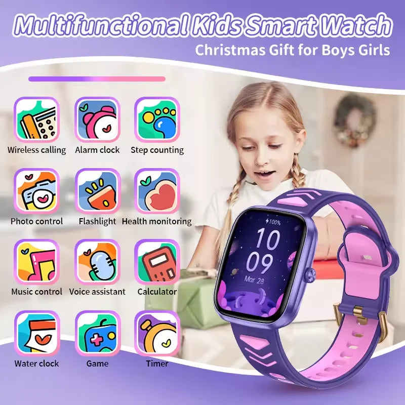 Smart Learning Watch for Kids – HD Touch Screen, Music, Games &amp; App Connection