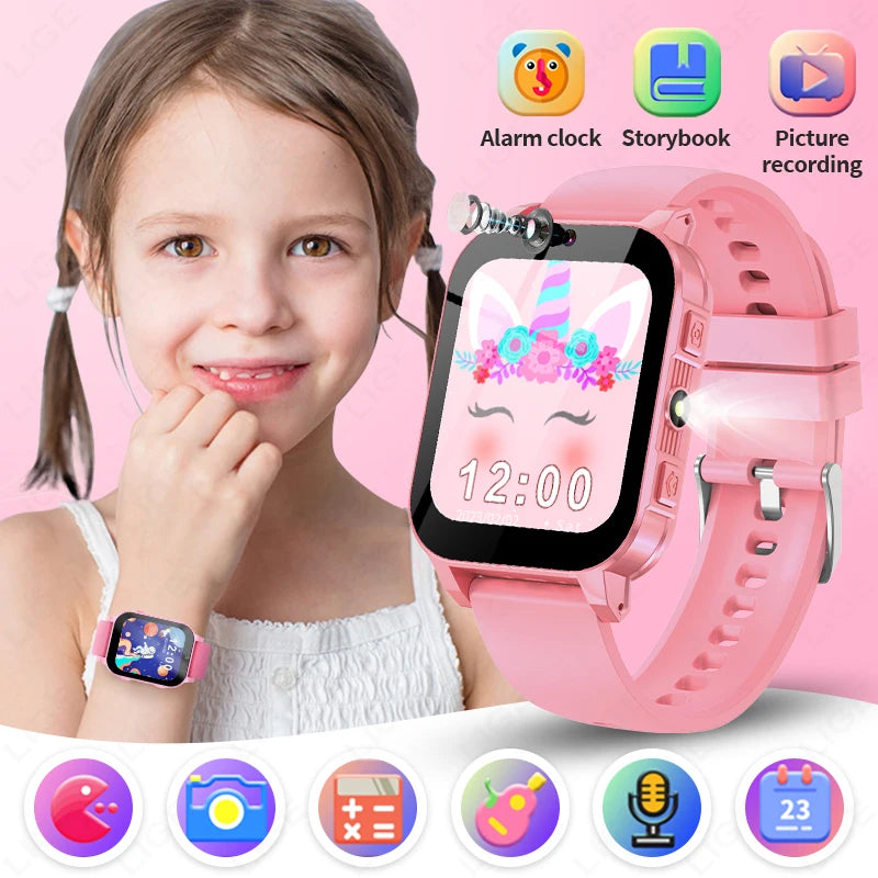 Kids Digital Smartwatch – Camera, Music &amp; Video Player, Flashlight, Pedometer &amp; Games
