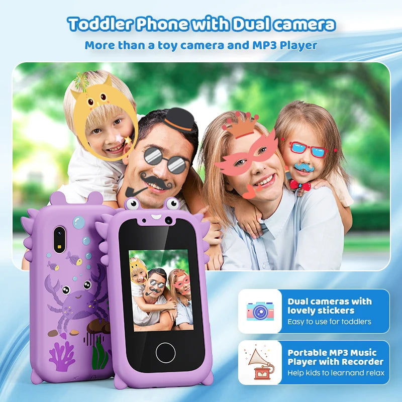 Interactive Kids Smart Phone – Touchscreen, Music, Selfie Camera &amp; Educational Fun