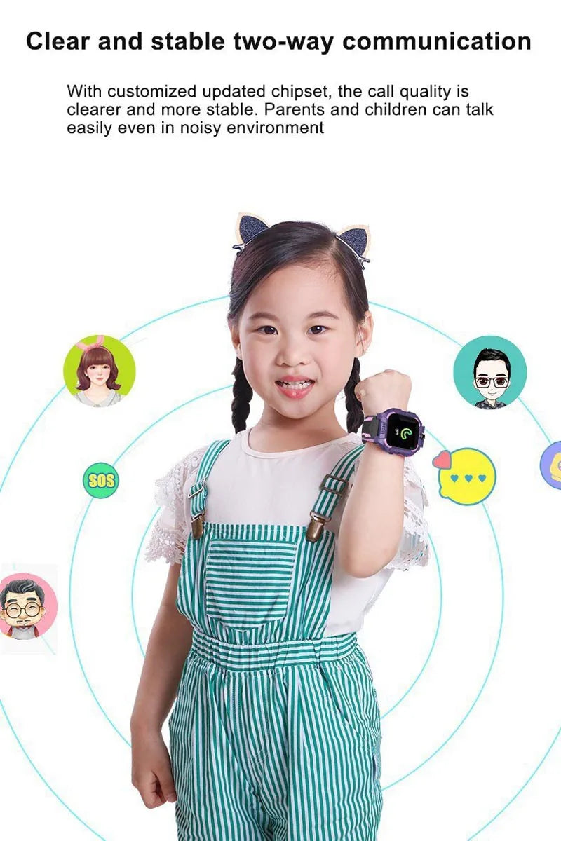Interactive Kids Smart Watch – SIM Card, Phone Calls, Camera, Voice Requests &amp; Touch Screen