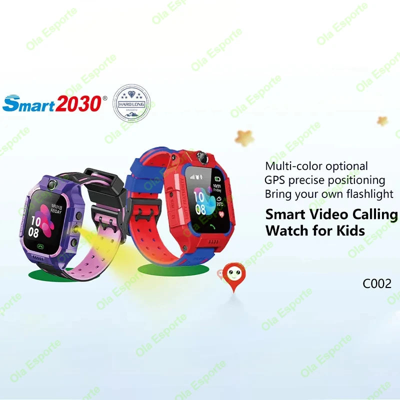 Kids Smart Watch 2G – GPS, SOS, SIM Card, Video Call, Camera &amp; Waterproof