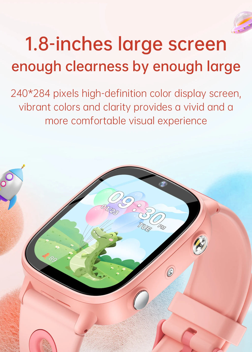 Educational Kids Smart Watch – HD Touch Screen, Games, Camera &amp; Sleep Tracker