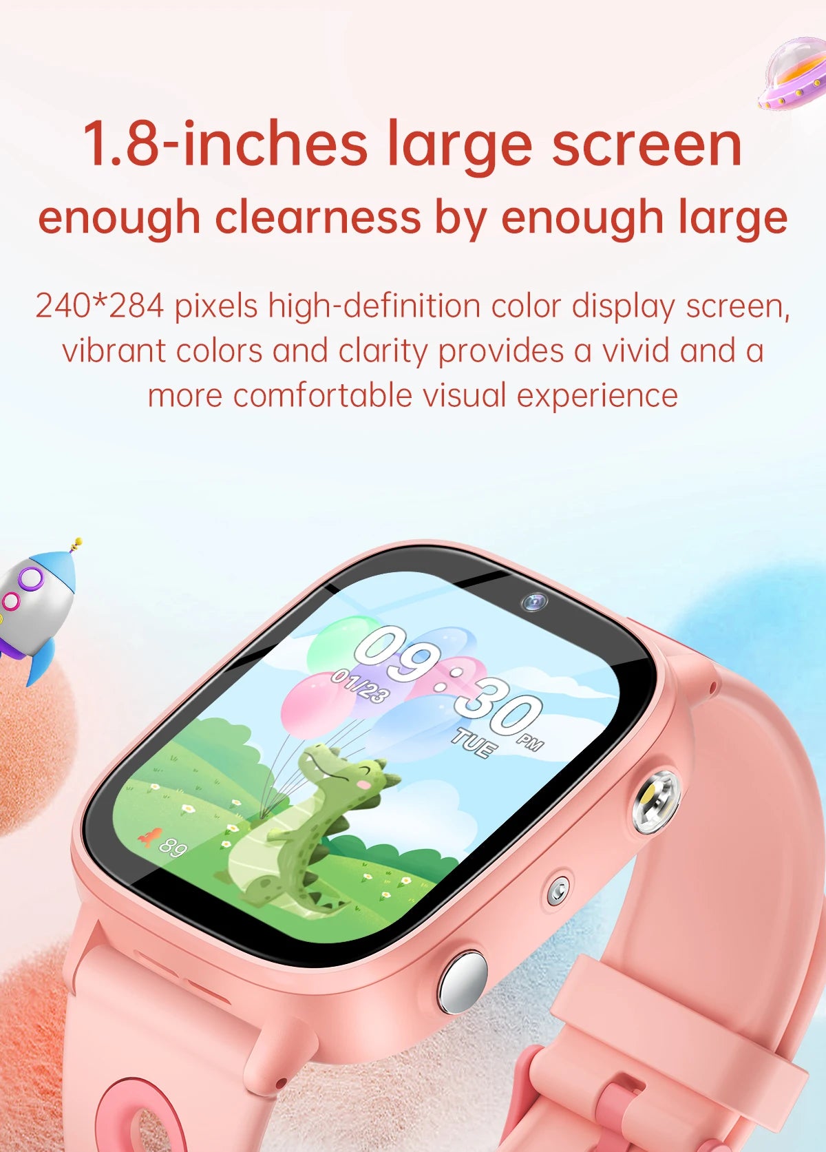 Educational Kids Smart Watch – HD Touch Screen, Games, Camera &amp; Sleep Tracker