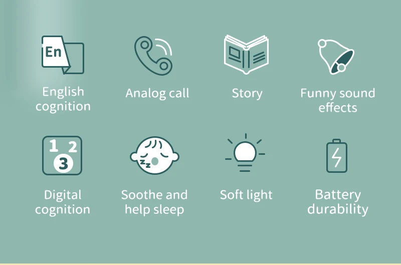 Toddler Learning Toy Phone – Interactive Stories, Music &amp; Early English Education