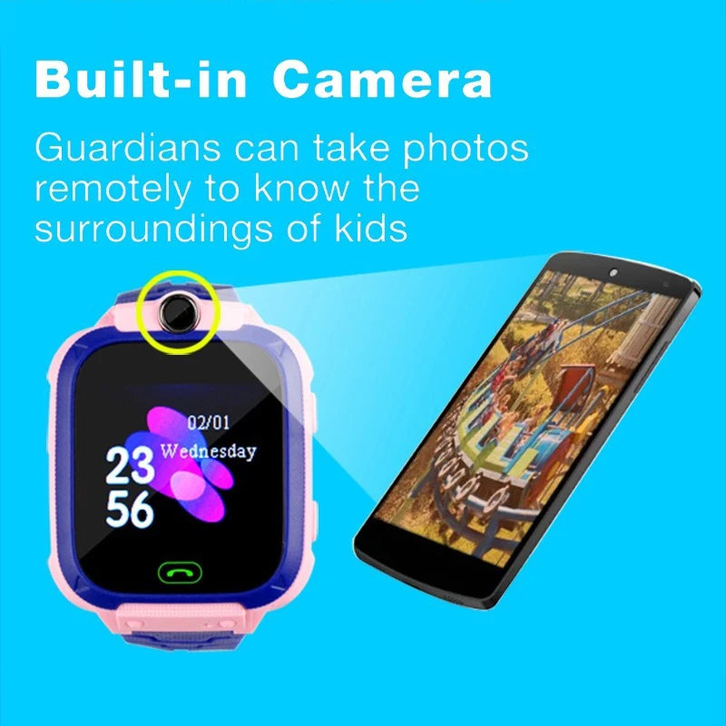 Kids Safety Smart Watch – GPS Location, Camera, Fun Apps &amp; Entertainment