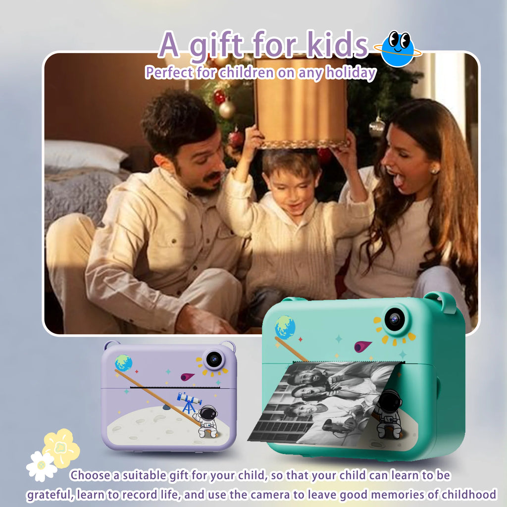 Interactive Instant Camera for Kids – Portable, Photo Printing, 3 Modes &amp; High Quality
