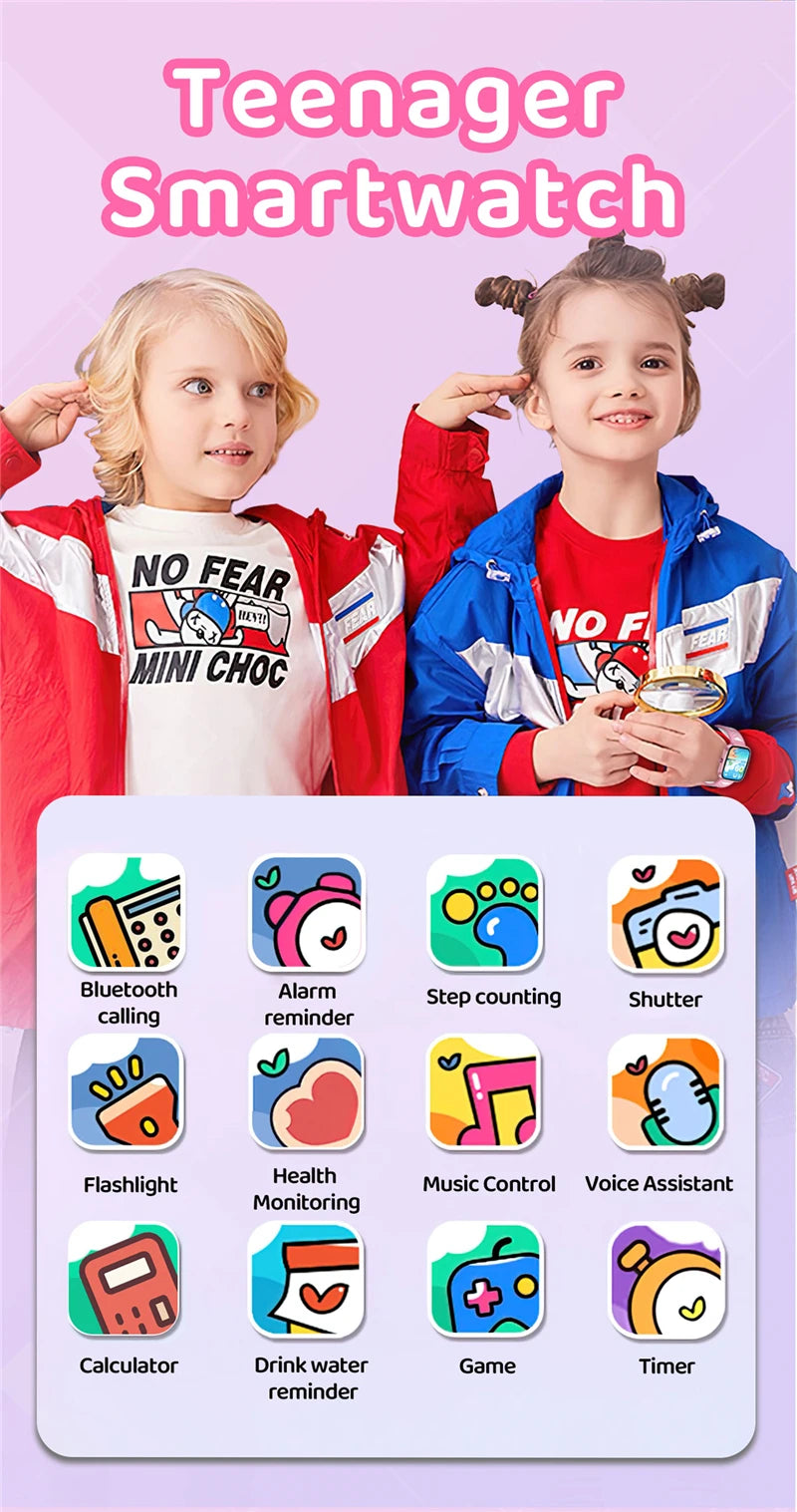 Smart Learning Watch for Kids – HD Touch Screen, Music, Games &amp; App Connection