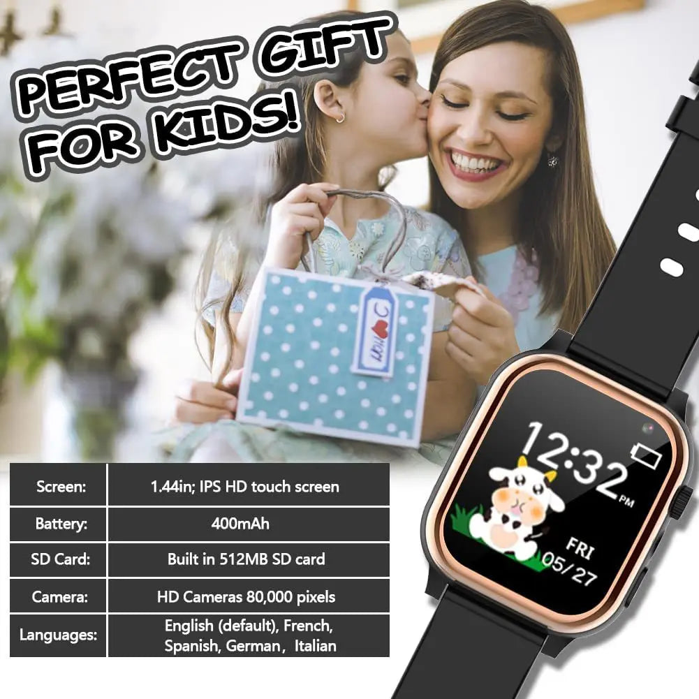 Interactive Kids Smart Watch – 16 Puzzle Games, Music, Camera, Pedometer &amp; Calculator