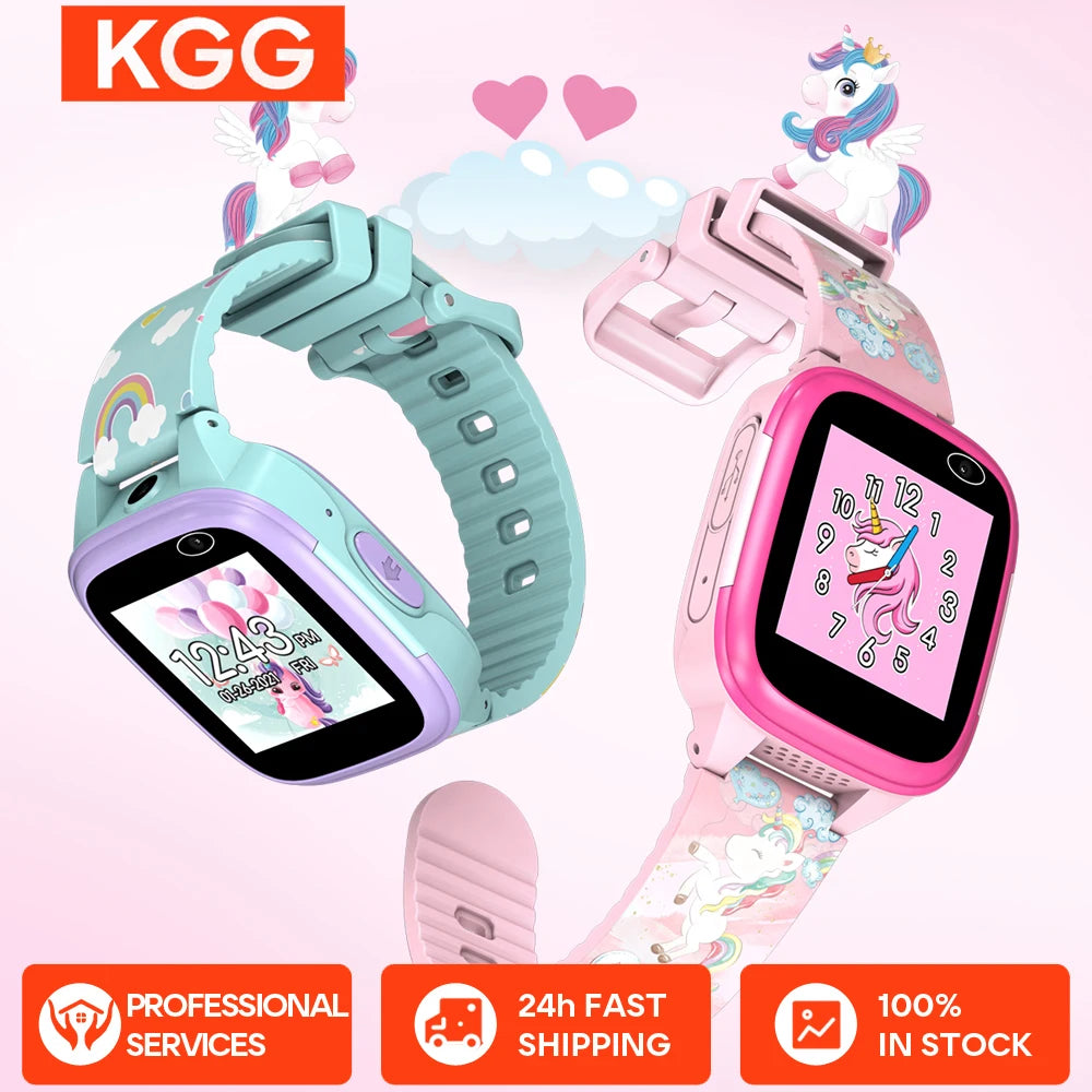Kids Smartwatch with IPS Touch Screen – Dual Cameras, Games, Music, Video &amp; Pedometer