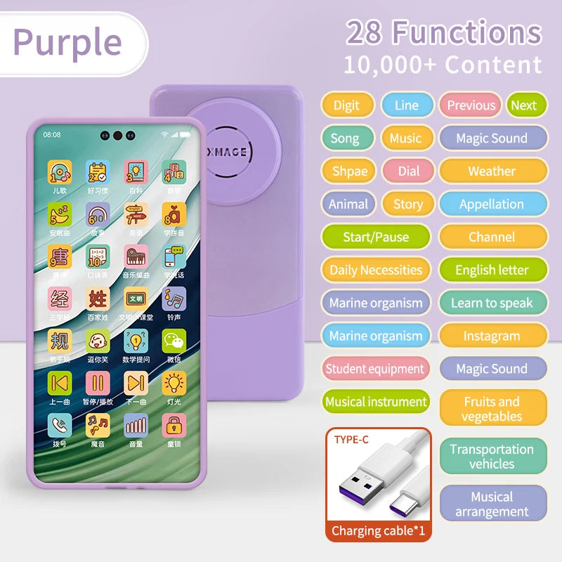 Toddler Learning Toy Phone – Interactive Stories, Music &amp; Early English Education