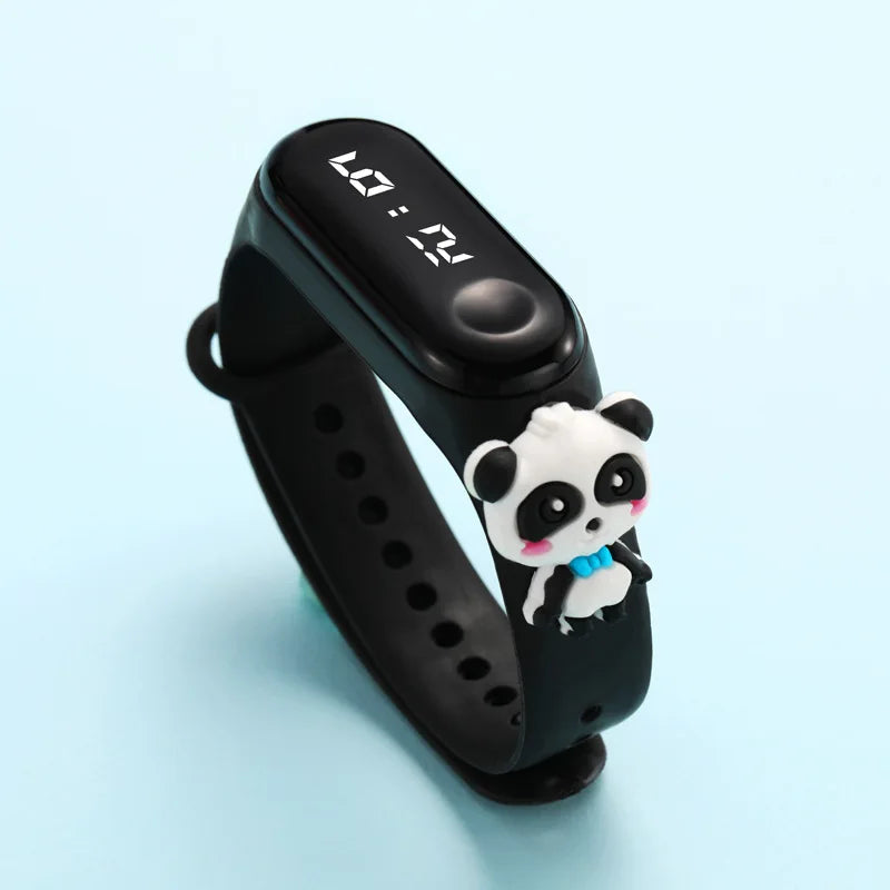 LED Digital Kids Watch – Waterproof Sports Design with Dinosaur &amp; Unicorn