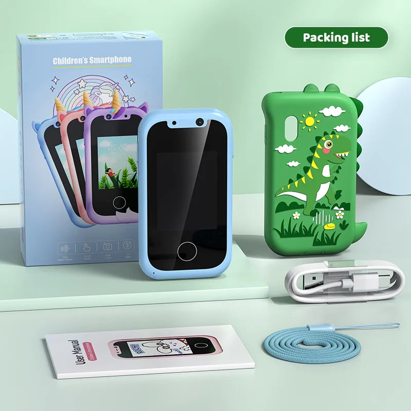 Kids Educational Smart Toy Phone – Touchscreen, Music, Games &amp; Dual Camera