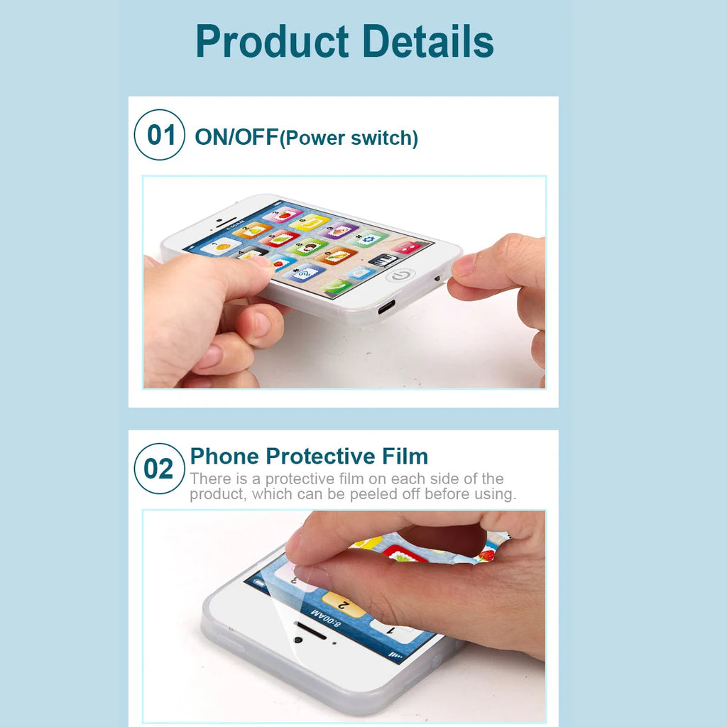 Kids Educational Play Phone – 12 Interactive Keys, Numbers &amp; Fruits | Cognitive Development Toy