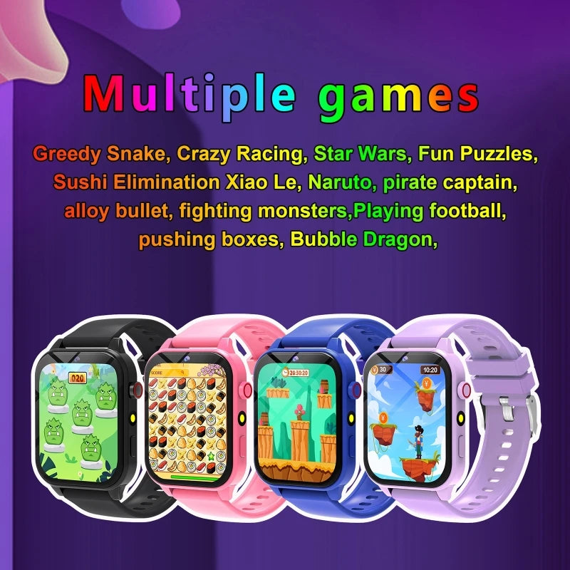 Kids Smart Game Watch – HD Color Screen, Flashlight, Sleep Tracker &amp; Waterproof