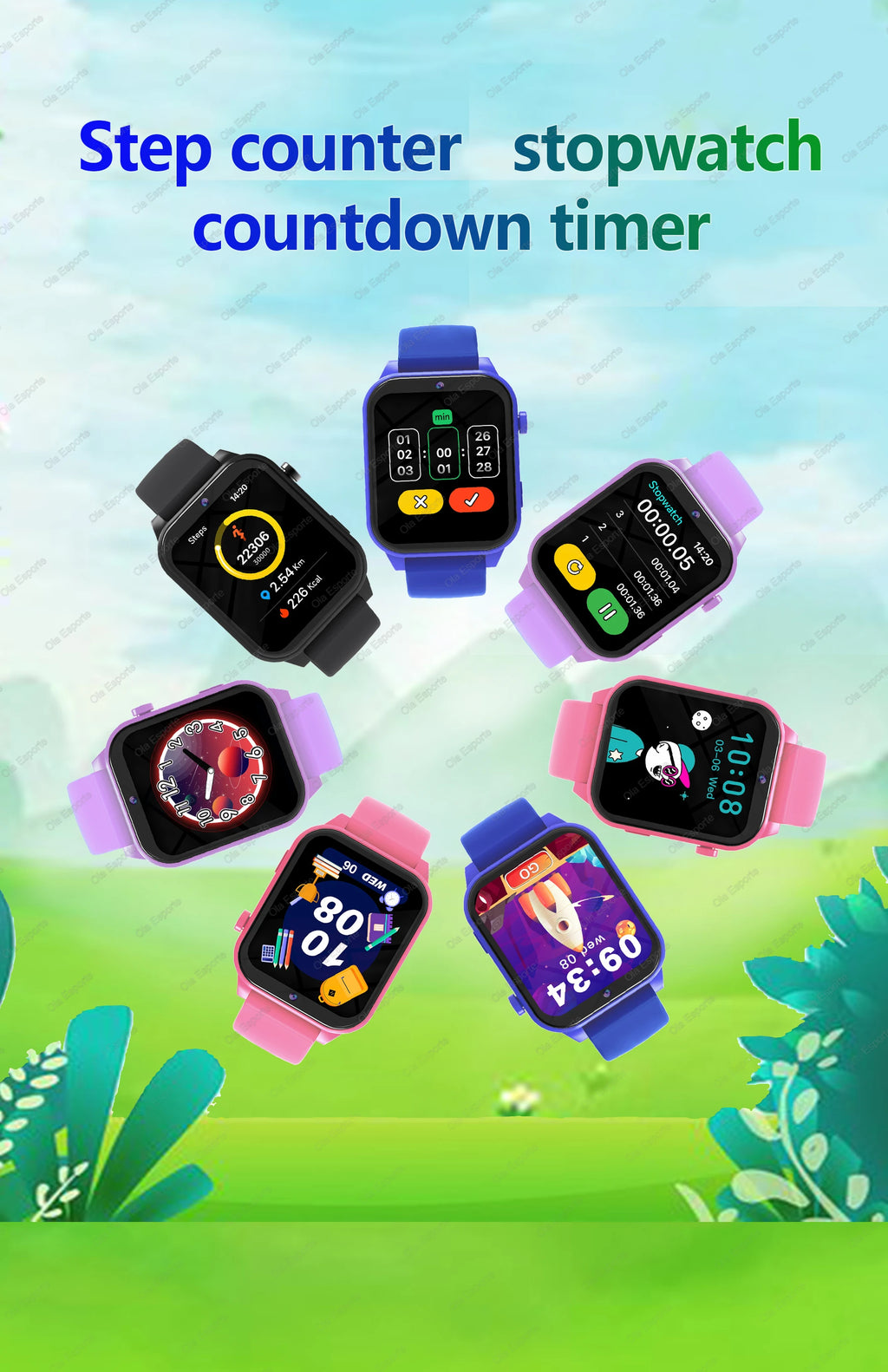 Kids Digital Smart Watch – 18 Games, Pedometer, Sleep Tracker, Calculator &amp; Stopwatch