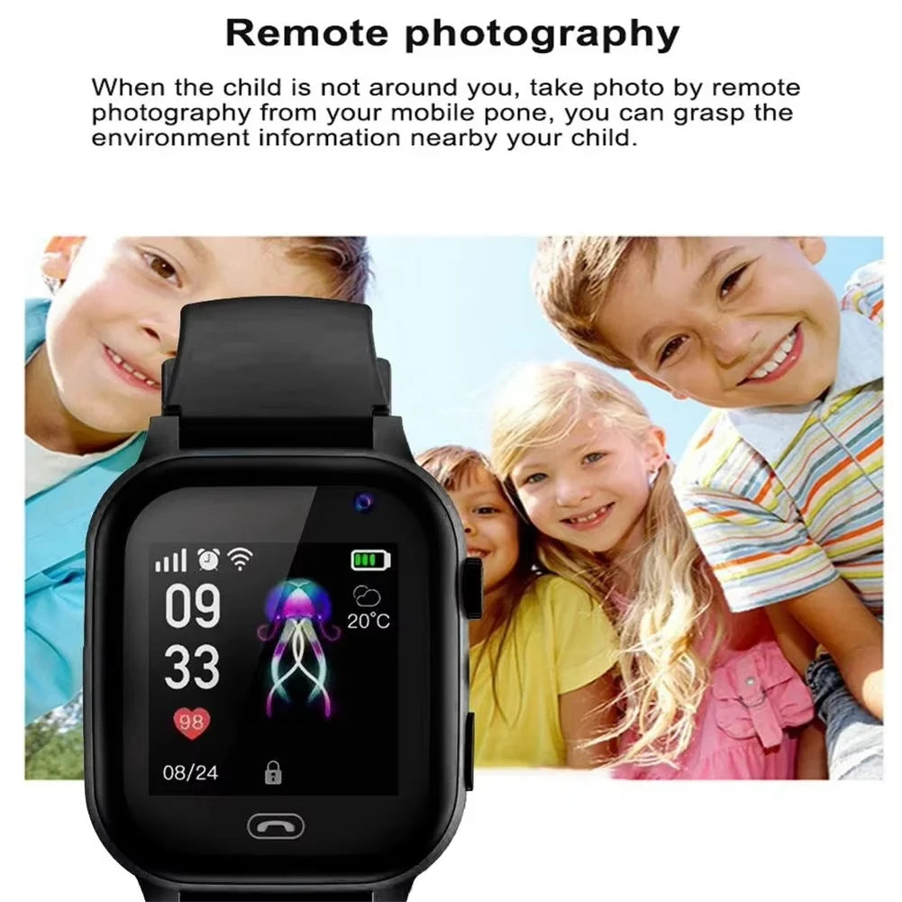 Smart Safety Watch for Kids – 4G GPS, SOS, Camera, SIM Card &amp; Waterproof Protection